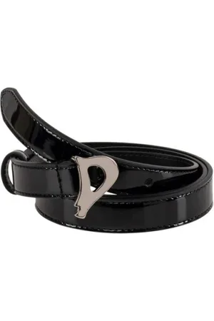 Dondup Accessoires, Dames, Zwart, 85 CM, Elegante Riem