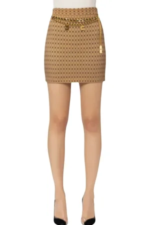 Elisabetta Franchi Rokken, Dames, Bruin, S, Korte Rok