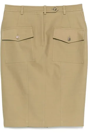Tom Ford Rokken, Dames, , S, Twill Midi Rok met Zakken
