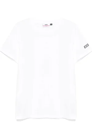 GCDS Tops, Heren, Wit, 2Xs, Katoen, Wit Katoenen T-Shirt