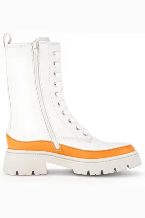 Gabor Schoenen, Dames, Wit, 38 EU, Leer, Stijlvolle Dames Enkelboot