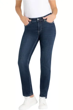 Mac Jeans, Dames, Blauw, XL, Katoen, Melanie Broeken New Basic Wash