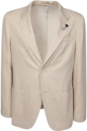 LARDINI Jassen, Heren, , L, Gebreide Blazer Klassiek Ontwerp