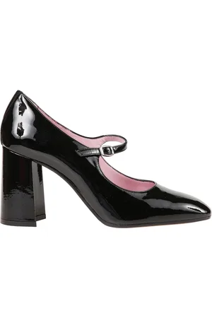 Carel Schoenen, Dames, Zwart, 41 EU, Leer, Zwarte, stijlvolle handtas van zwart lakleer