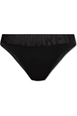 Dsquared2 Ondergoed, Dames, Zwart, L, Logo Briefs