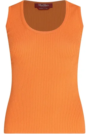 Max Mara Truien, Dames, Oranje, M, Oranje Tanktop