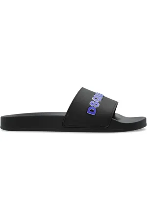 Dsquared2 Schoenen, Heren, Zwart, 40 EU, Blauwe en Zwarte Sandalen