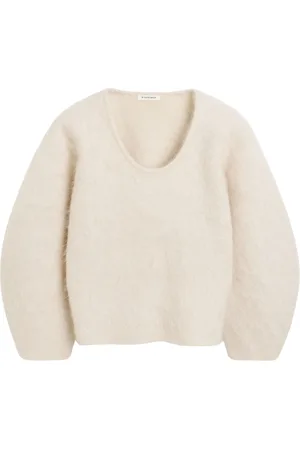 By Malene Birger Truien, Dames, Grijs, S, Wol, Oestergrijze Mohair Pullover
