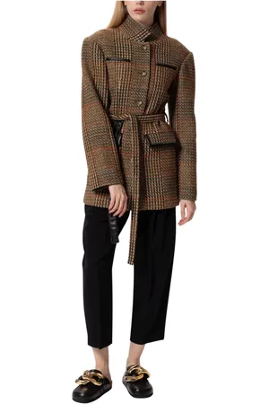 Stella McCartney Jassen, Dames, , L, Katoen, Jas met Strikdetail aan de Voorkant met Sluitingen