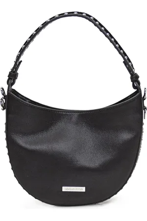 Dsquared2 Tassen, Dames, Zwart, ONE Size, Zwarte Hobo Handtas met Noppen