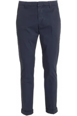 Dondup Broeken, Heren, Blauw, W31, Katoen, Jeans Lage Taille Regular Fit