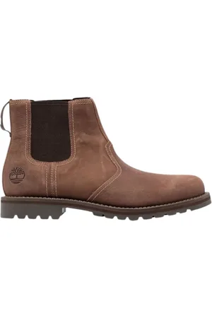 Timberland Schoenen, Heren, Bruin, 41 EU, Leer, Larchmont II Chelsea Enkellaars