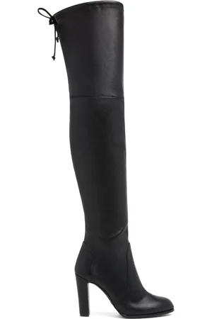 Stuart Weitzman Schoenen, Dames, Zwart, 35 EU, Leer, Luxe Leren Overknee Laars