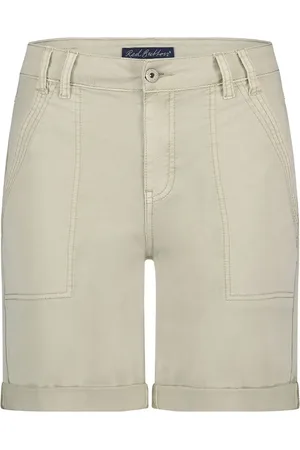 Red Button Korte broeken, Dames, , M, Katoen, Joy Bermuda Shorts Pebble