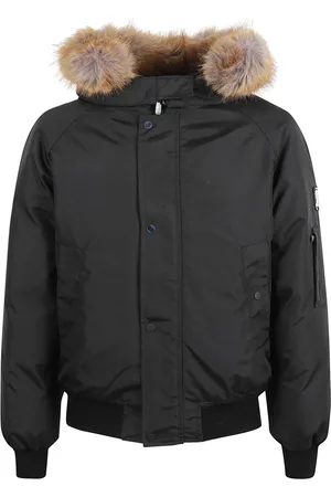 Burberry Jassen, Heren, Zwart, L, Nylon, Nylon Bomberjack