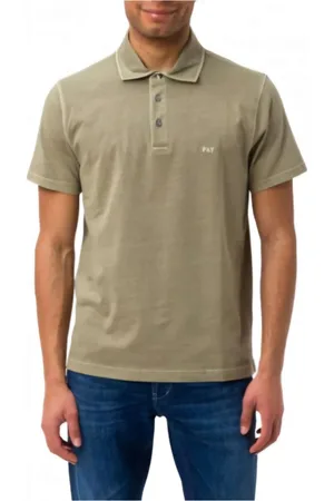 FAY Tops, Heren, Groen, M, Katoen, Klassiek poloshirt