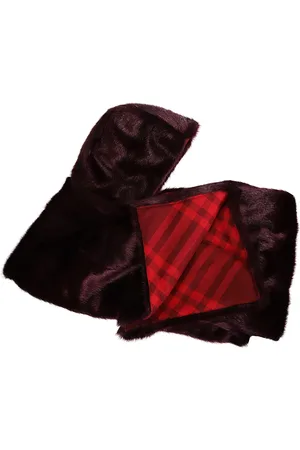 Burberry Accessoires, unisex, Bruin, ONE Size, Polyester, Winter Sjaal