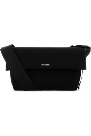 Jil Sander Tassen, Heren, Zwart, ONE Size, Handige Crossbody Tas van Zwart Canvas