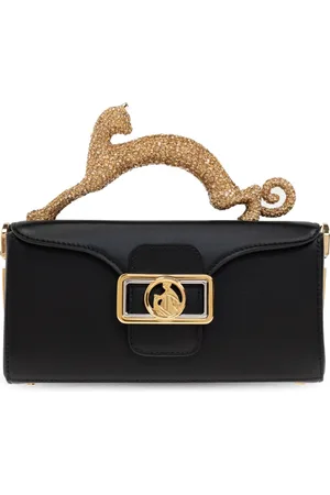 Lanvin Tassen, Dames, Zwart, ONE Size, Leer, Handtas Cat Pencil Nano