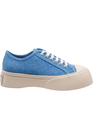 Marni Schoenen, Dames, Blauw, 35 EU, Katoen, Pablo Sneakers