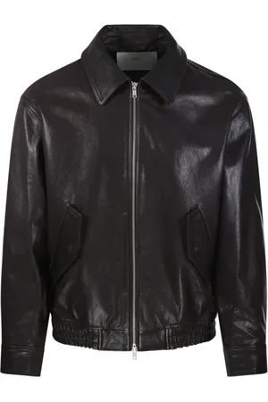 DUNST Jassen, Heren, Bruin, M, Leer, Bruine Blouson Leren Jas