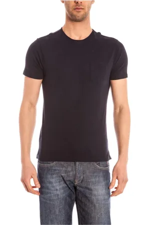 D.A. Daniele Alessandrini Tops, Heren, Blauw, S, Katoen, Katoenen Sweatshirt