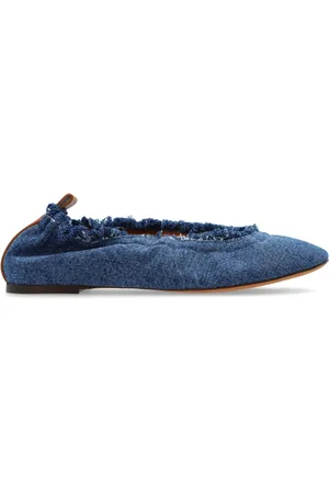 Lanvin Schoenen, Dames, Blauw, 37 EU, Denim, Denim Ballerina`s