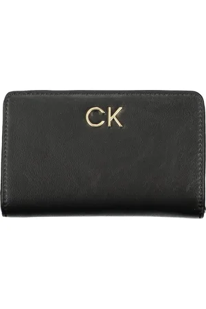 Calvin Klein Accessoires, Dames, Zwart, ONE Size, Leer, RFID-blokkerende portemonnee