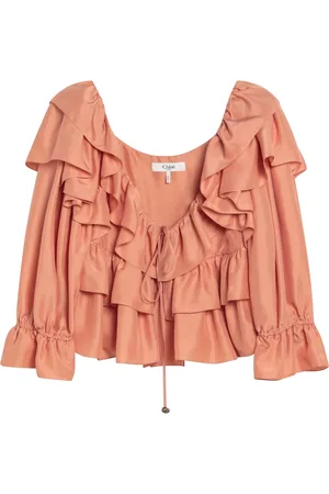 Chloé Blouses & Shirts, Dames, Roze, M, Long Sleeve Shirt