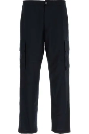 Marni Broeken, Heren, Blauw, M, Wol, Midnight Cargo wollen broek