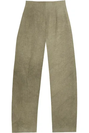 Cortana Broeken, Dames, Groen, M, Katoen, High-Waisted Broek