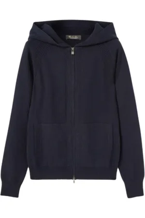 Loro Piana Sweatshirts & Hoodies, Dames, Blauw, S, Merano Bomber