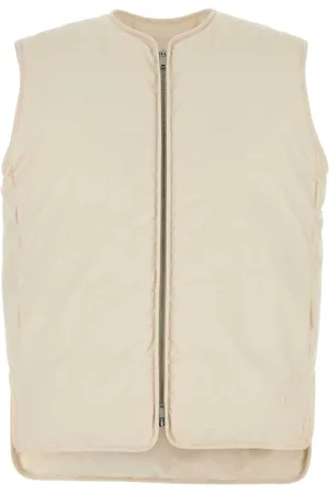 Jil Sander Jassen, Dames, , XS, Katoen, Ivoor Katoenen Mouwloos Donsjack