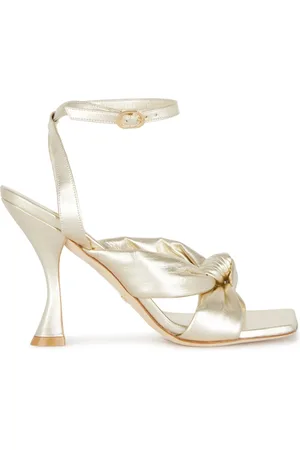 Stuart Weitzman Schoenen, Dames, Grijs, 36 1/2 EU, Sandalen met hoge hakken