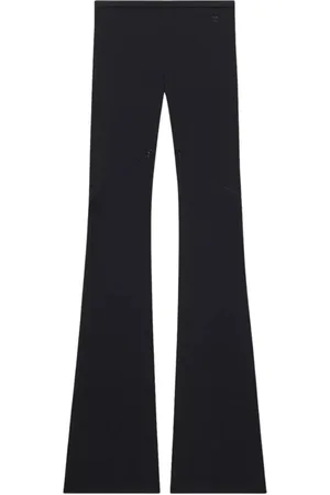Courrèges Broeken, Dames, Zwart, S, Ellipse Broek met Stijlvolle Splits
