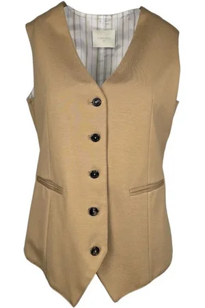 Circolo Jassen, Dames, Bruin, M, Katoen, Kameel Katoenen Damesvest
