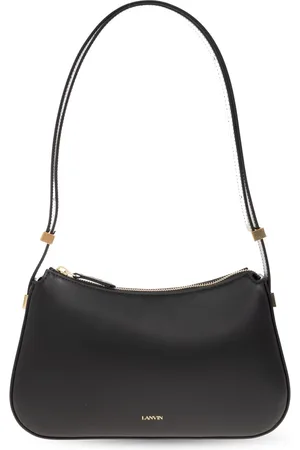 Lanvin Tassen, Dames, Zwart, ONE Size, Leer, Concerto Schoudertas