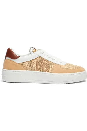 Stuart Weitzman Schoenen, Dames, , 38 EU, Suède, Courtside Logo Sneaker