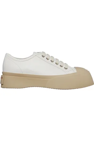 Marni Schoenen, Dames, Wit, 36 EU, Leer, Pelle Sneaker
