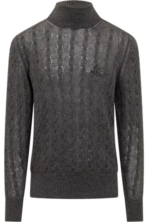 Etro Truien, Heren, Zwart, M, High Neck Turtleneck