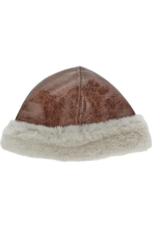 Stand Studio Accessoires, Dames, Bruin, ONE Size, Polyester, Shearling Hoed