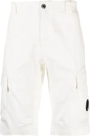 C.P. Company Korte broeken, Heren, Wit, L, Lange Shorts