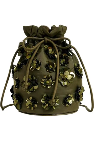 Essentiel Antwerp Tassen, Dames, Groen, ONE Size, Encoded Bucket Bag