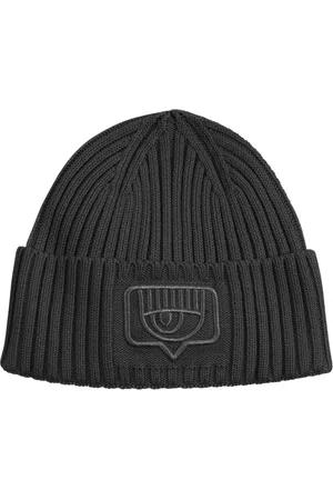 Chiara Ferragni Accessoires, Dames, Zwart, ONE Size, Wol, Beanie