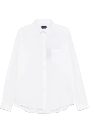 Paul & Shark Overhemden, Heren, Wit, 3Xl, Katoen, Katoenen knoop-down shirt