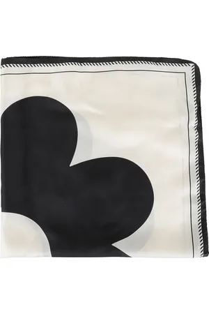 Marni Accessoires, Dames, Wit, ONE Size, Bicolor Sjaal