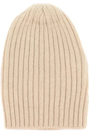 FEDELI Accessoires, Heren, , ONE Size, Kasjmier, Geribbelde Beanie