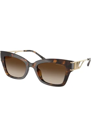 Michael Kors Accessoires, Dames, Bruin, 52 MM, Stijlvolle zonnebril Cantabria 300613