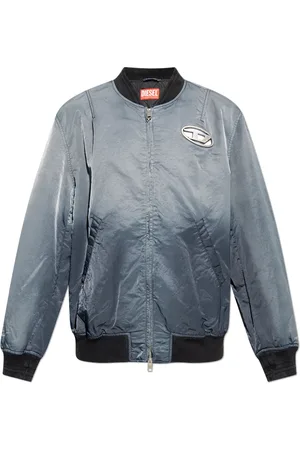 Diesel Jassen, Heren, Grijs, M, Nylon, J-Kepes Bomberjack