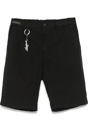 Paul & Shark Korte broeken, Heren, Zwart, L, Katoen, Katoenen shorts met zakken en ontwerperscode